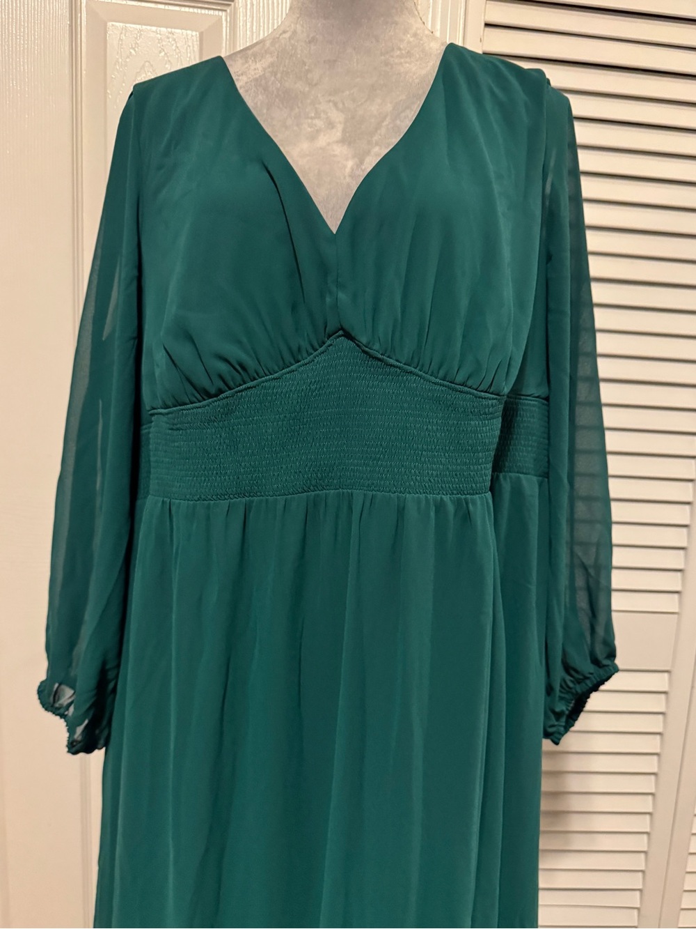 Ever pretty Green Maxi Dress size 22 / 3X - Picture 3 of 5
